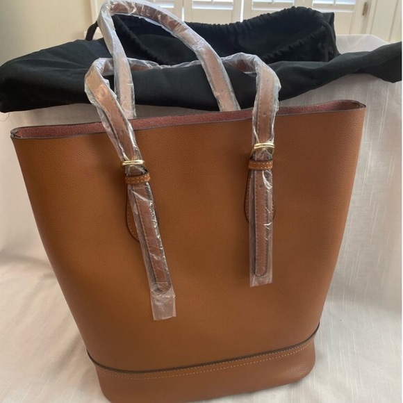 NWOT Bolvaint Capucine Tote Leather Rich Terracotta Dust Bag - Picture 2 of 9
